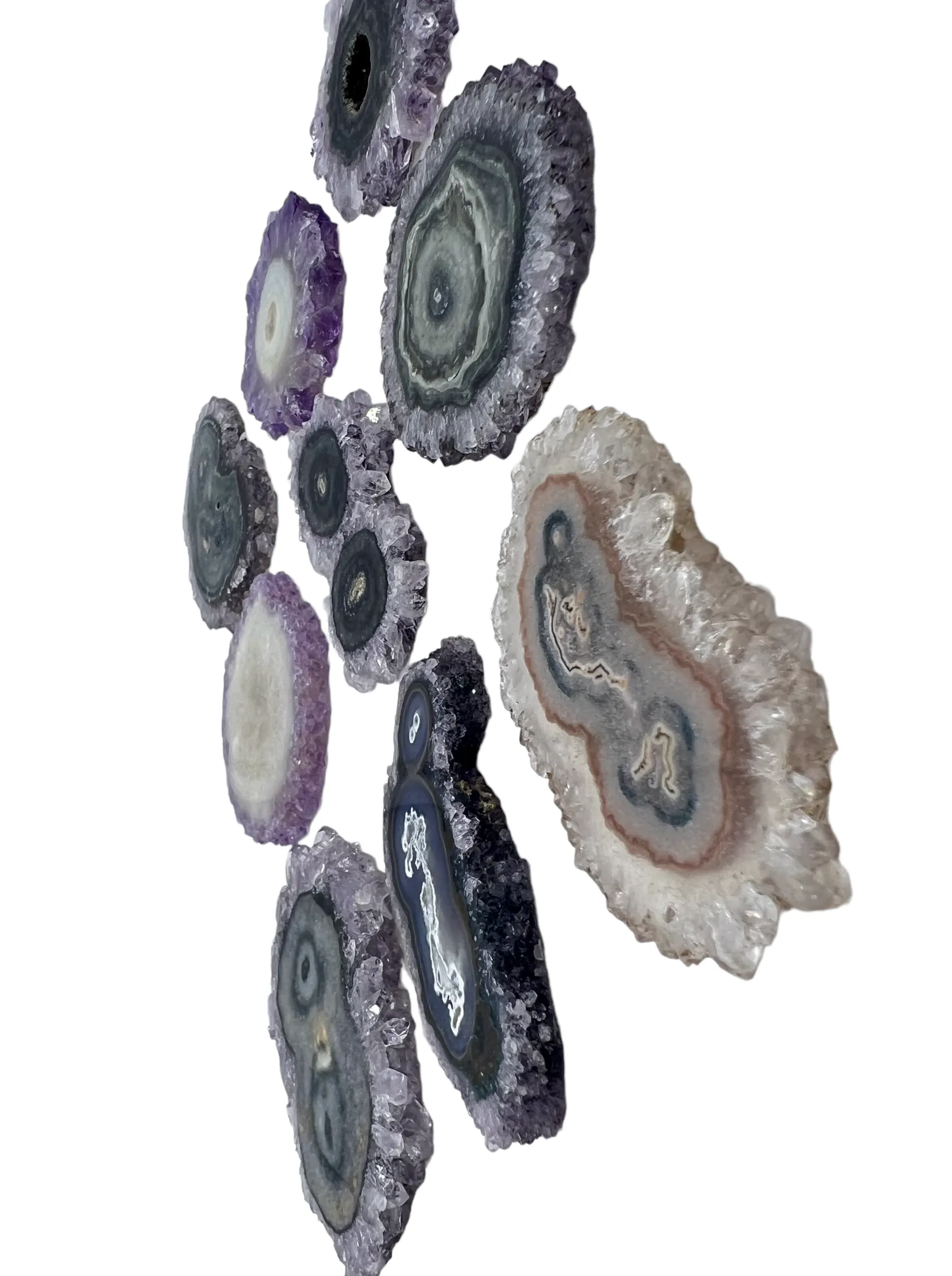 Natural Amethyst Stalactite Slices BIG 45-60mm (Select One Stone)