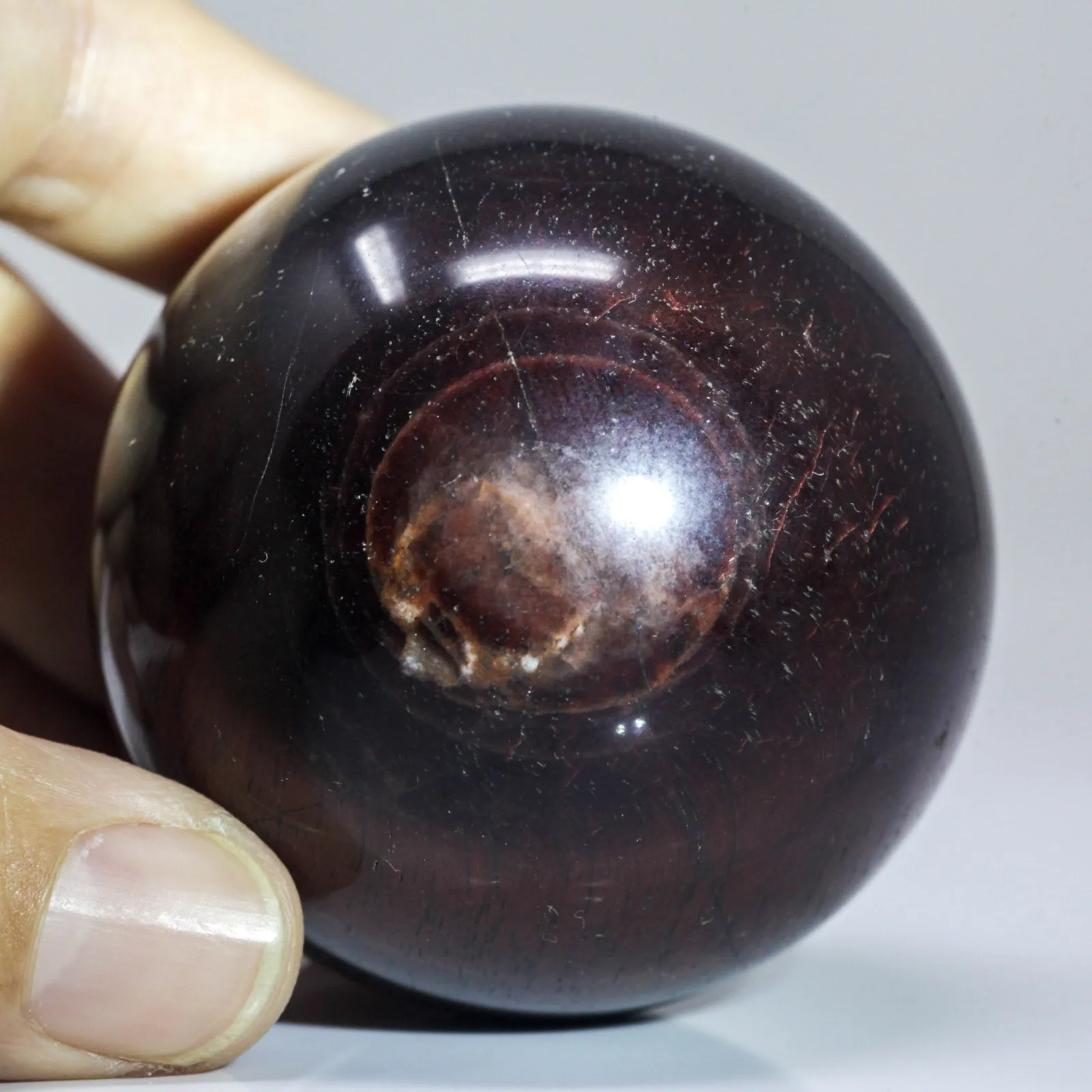 Natural Red Tiger Eye Crystal Ball Sphere