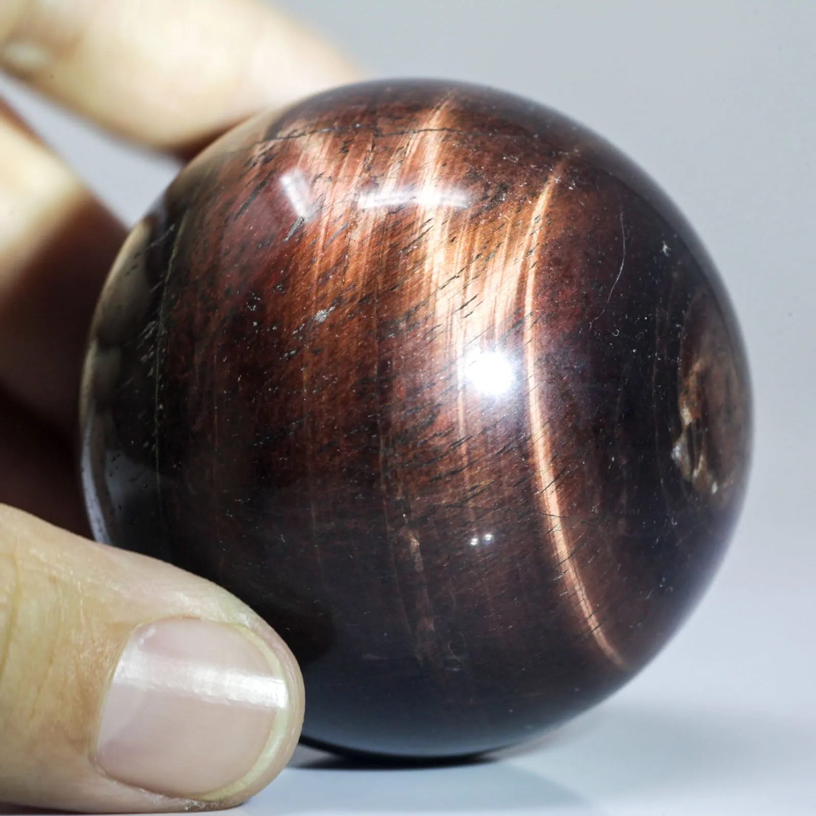 Natural Red Tiger Eye Crystal Ball Sphere