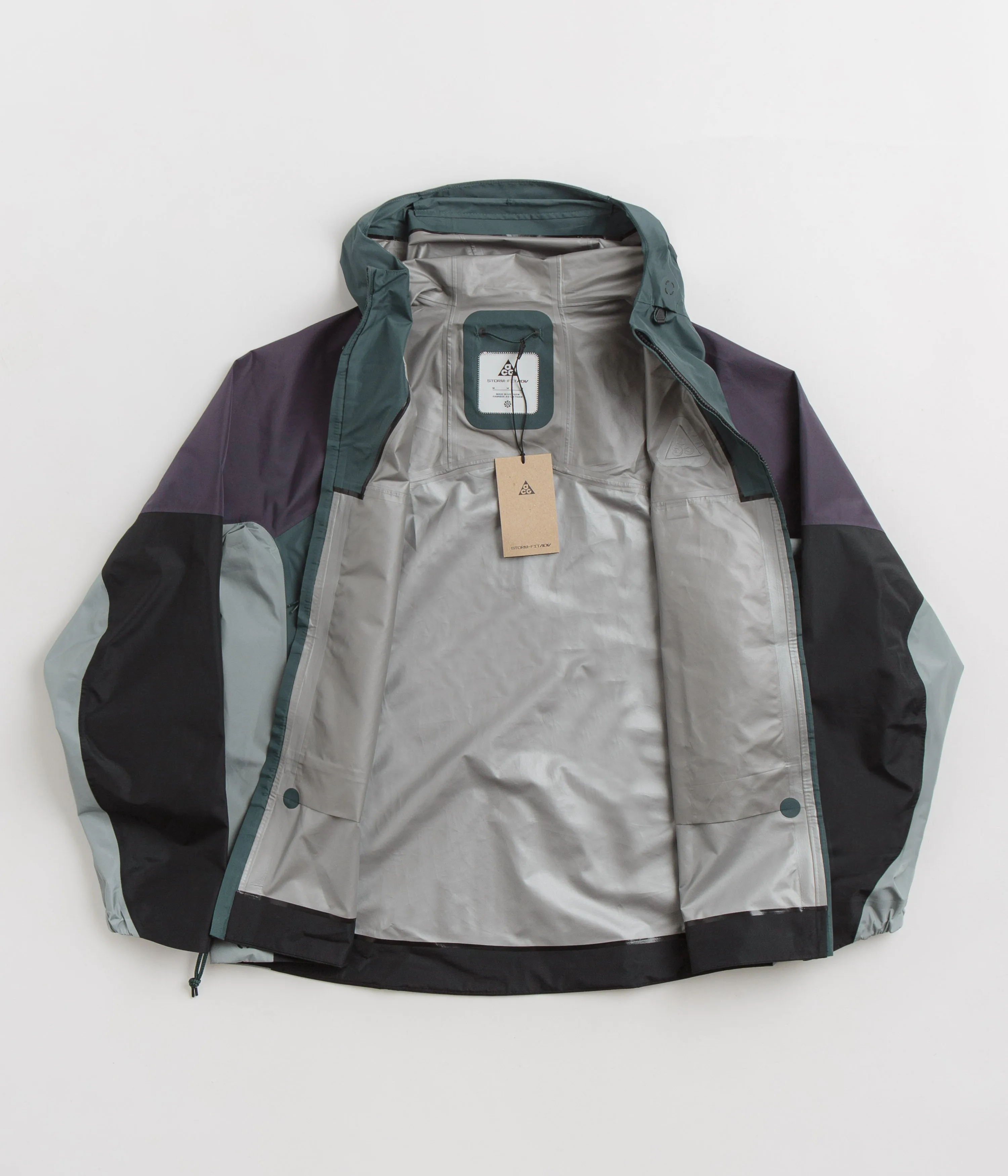 Nike ACG Womens Chain Of Craters Jacket - Faded Spruce / Gridiron / Summit White