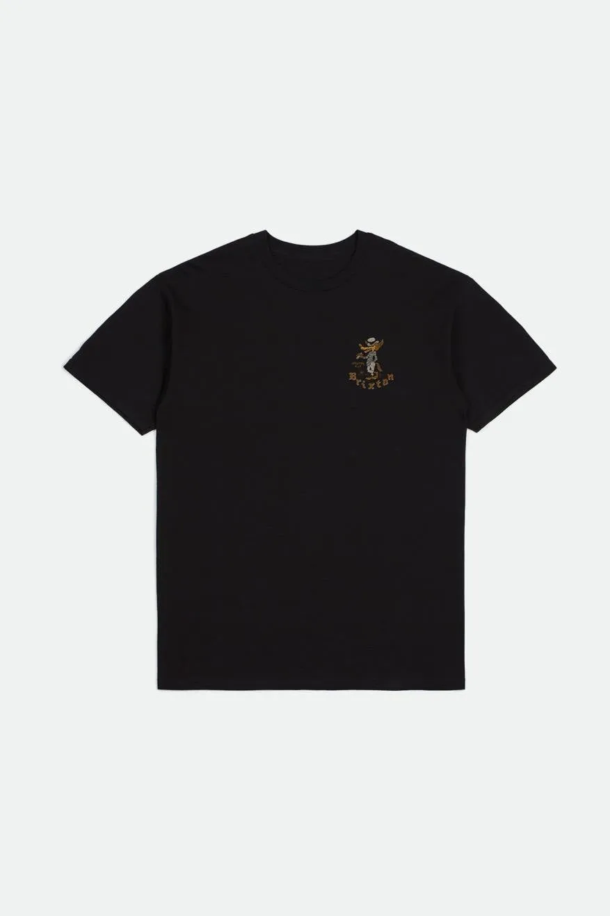 Oakwood S/S Standard Tee - Black Worn Wash