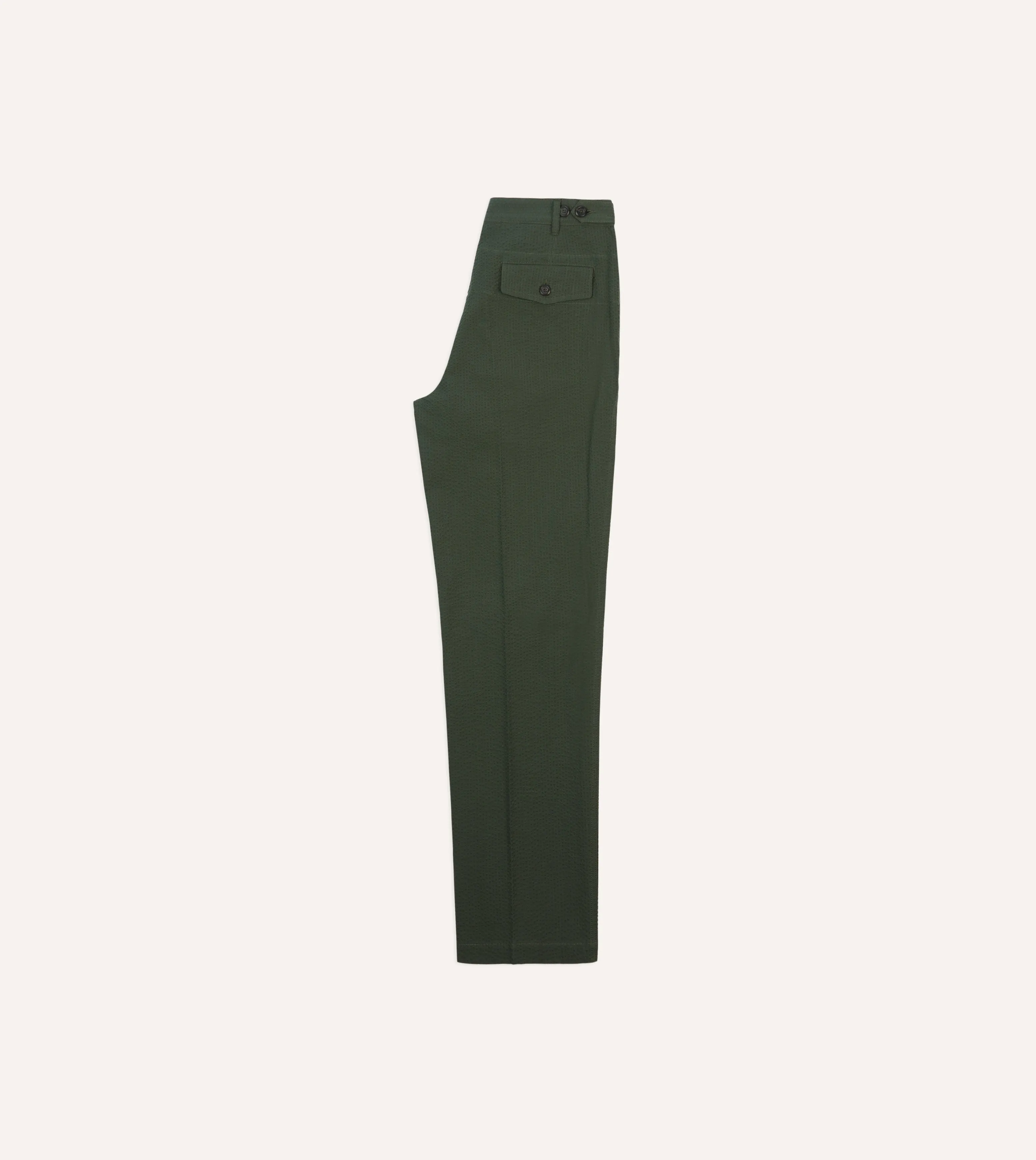 Olive Seersucker Games Trousers