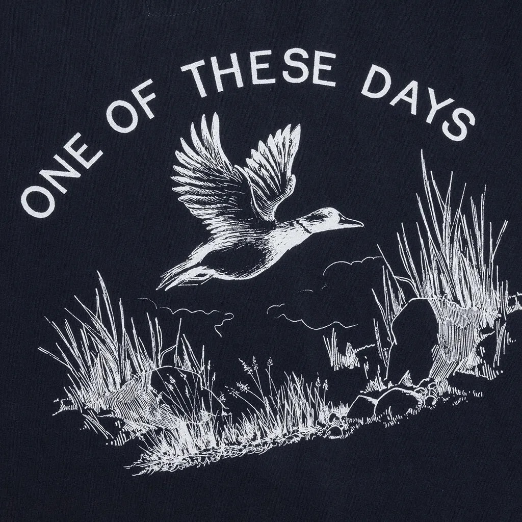 One Of These Days Mallard Hunt Tee - Navy