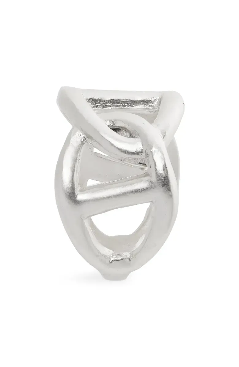 Oversized link stiff band Ring