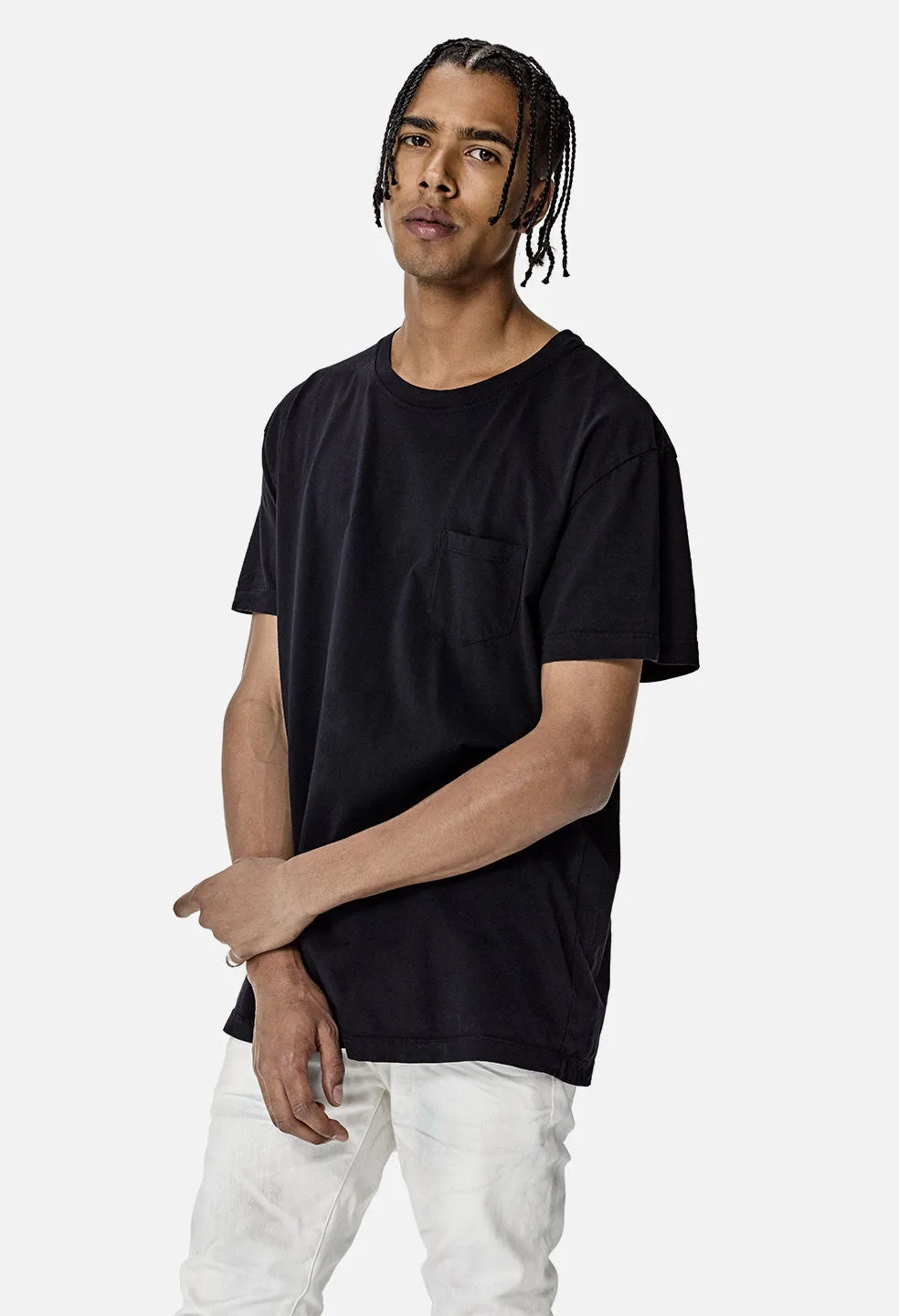 Oversized Pocket Tee / Dark Navy