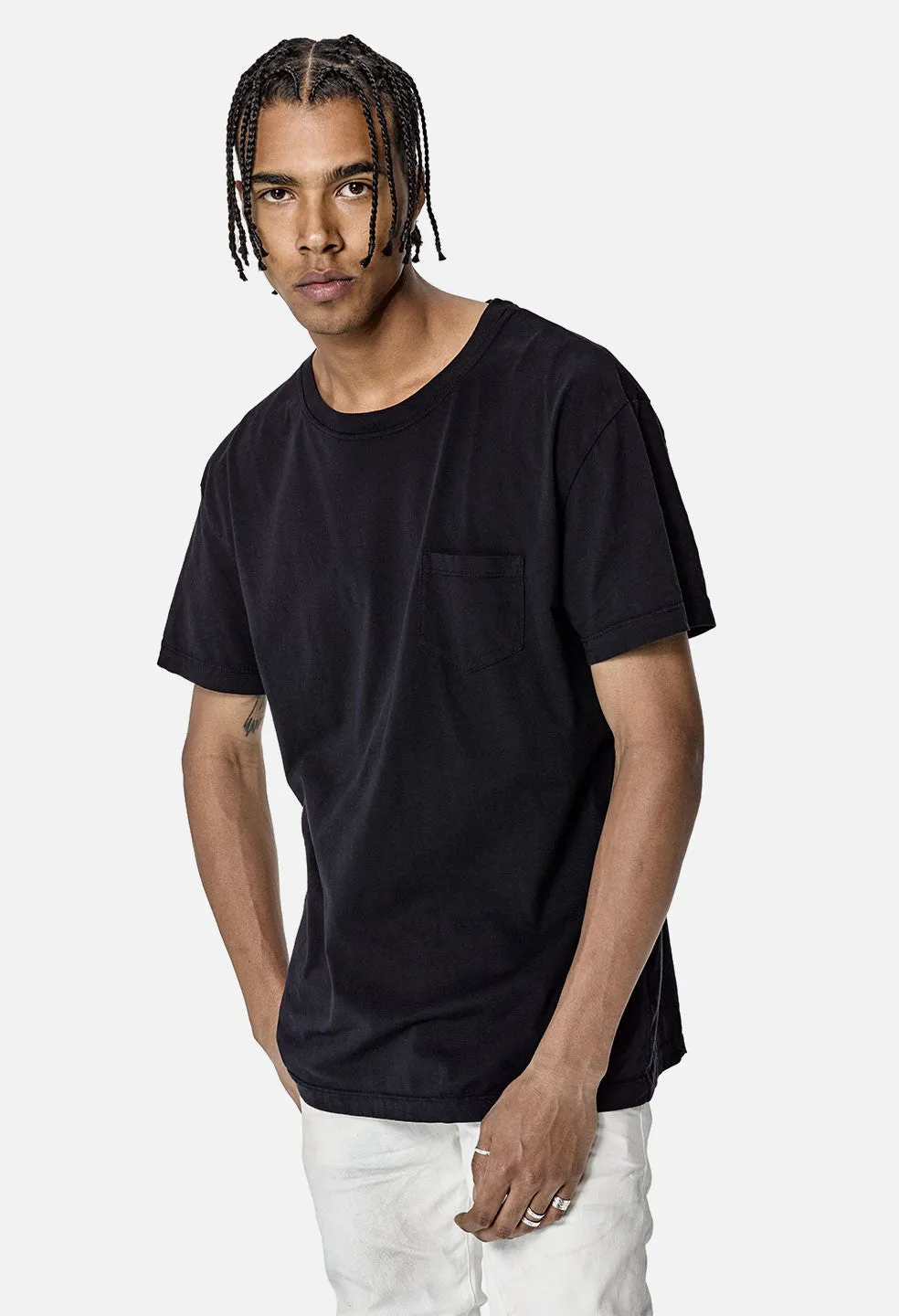 Oversized Pocket Tee / Dark Navy