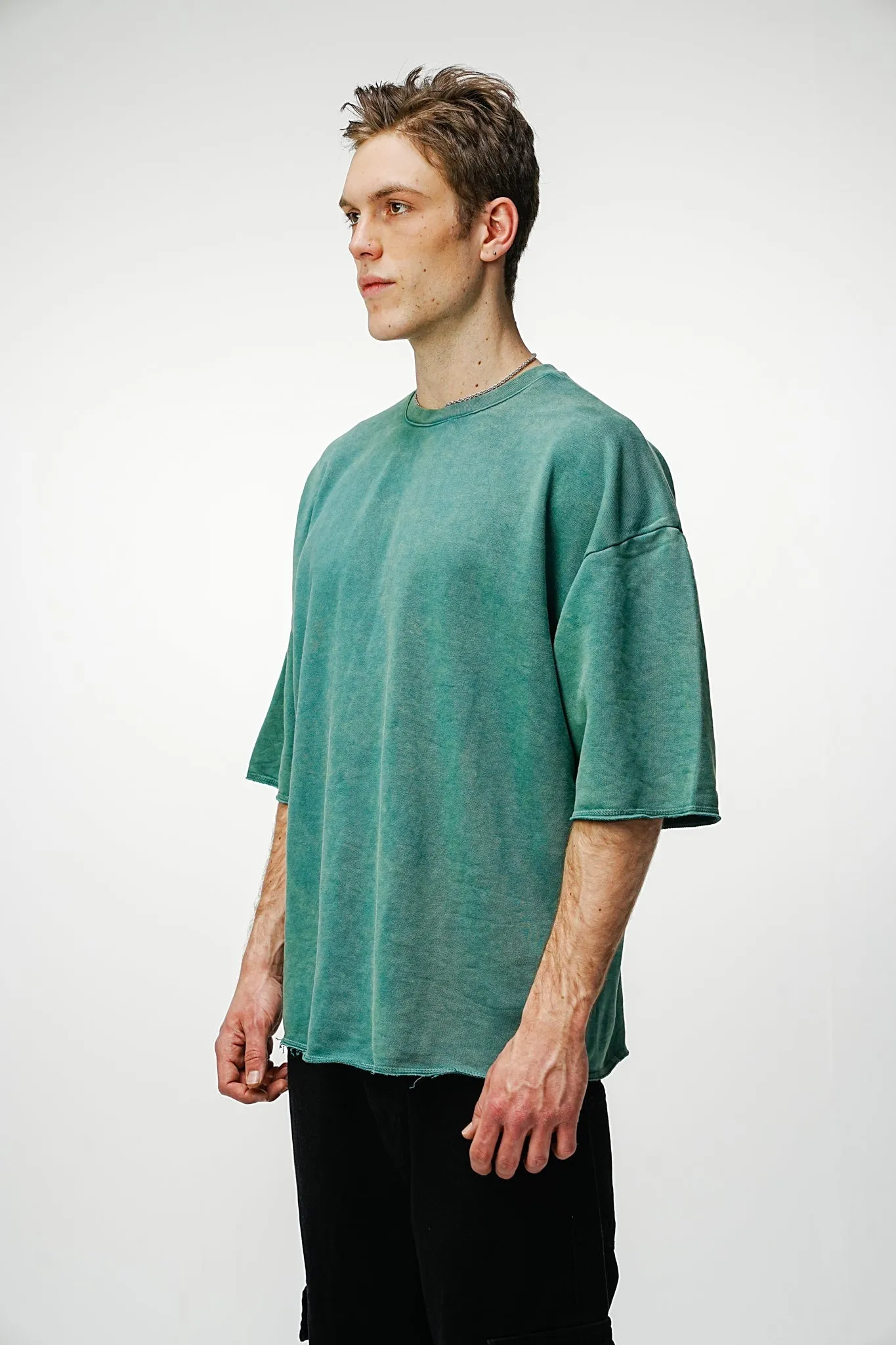 Oversized Tee - Washed Green