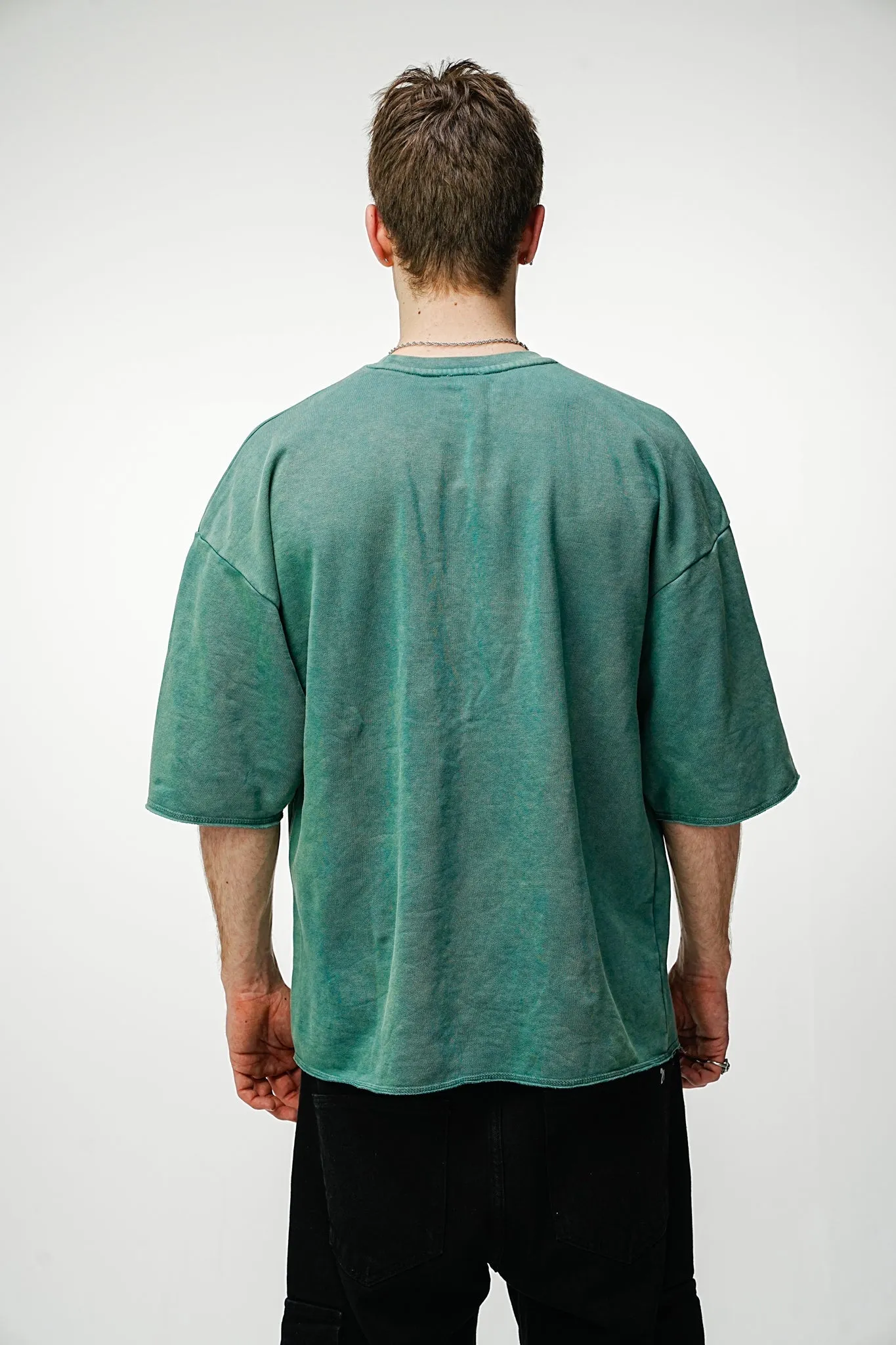 Oversized Tee - Washed Green