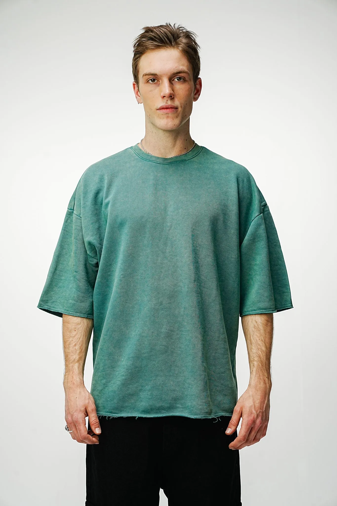 Oversized Tee - Washed Green