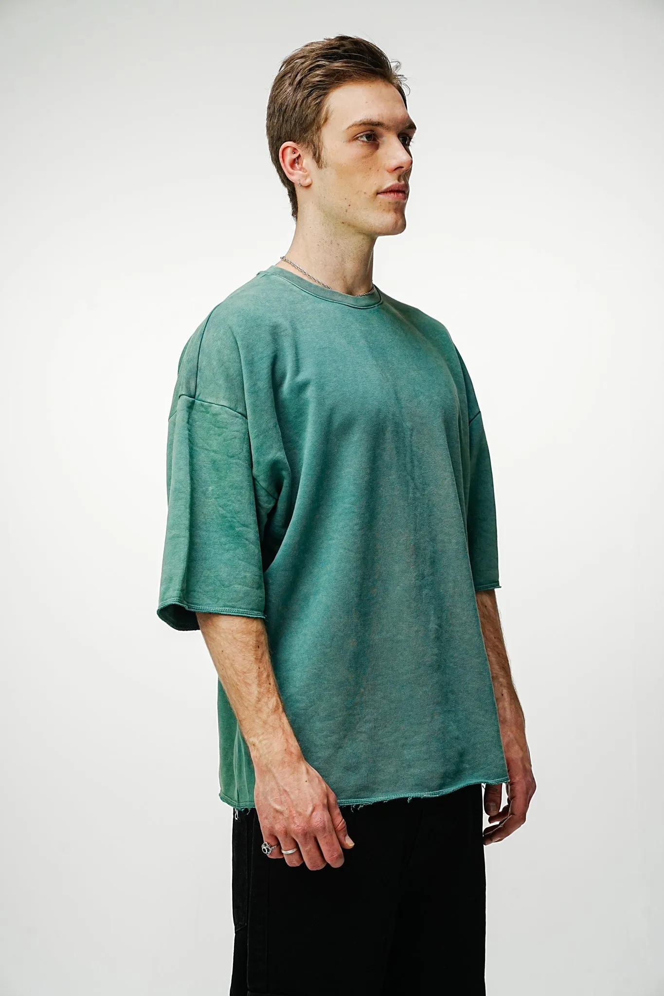 Oversized Tee - Washed Green