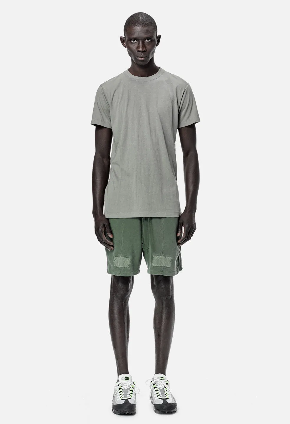 Paneled Shorts / Olive