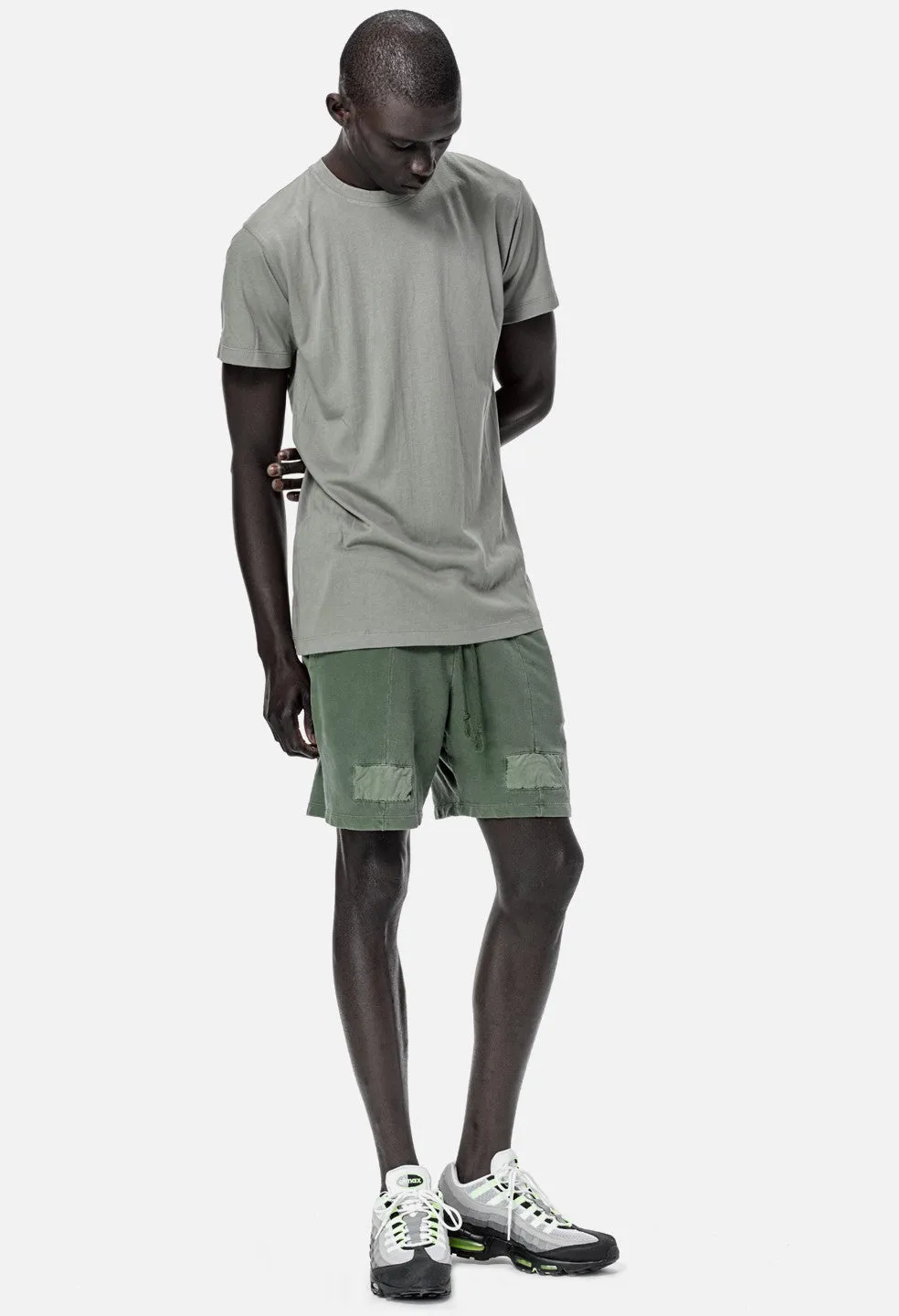 Paneled Shorts / Olive