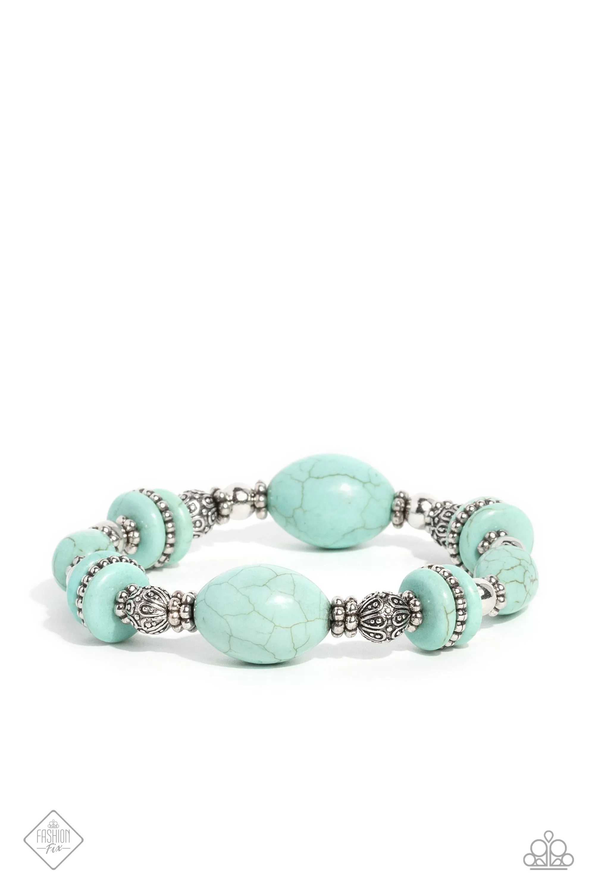 Paparazzi Changing Cleopatra Blue Fashion Fix Bracelet