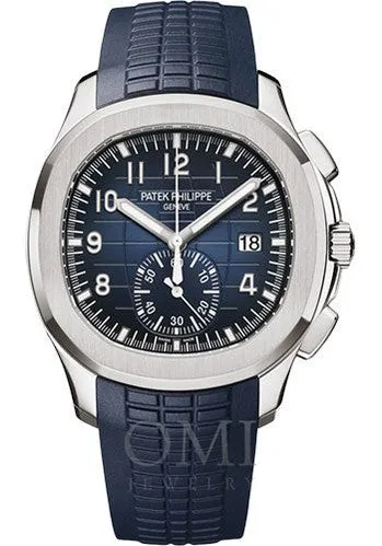 Patek Philippe Aquanaut 5968G-001 42.2MM Blue Dial With Midnight Blue Composite Strap