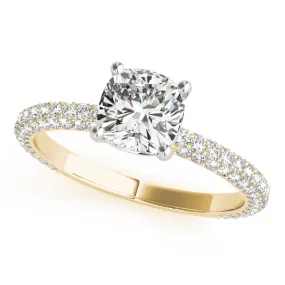 PAVE ENGAGEMENT RING WITH CU HEAD