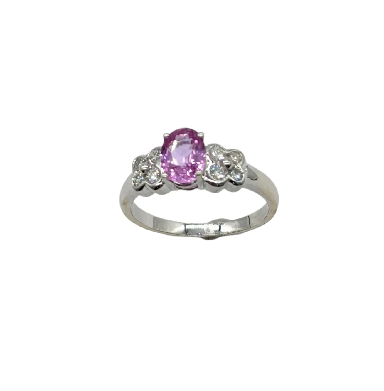 Pink Sapphire and Diamond Fashion Ring