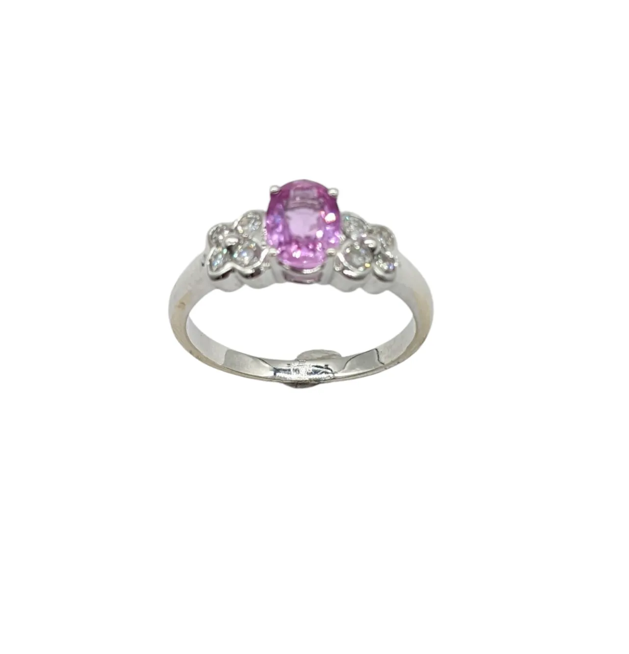 Pink Sapphire and Diamond Fashion Ring