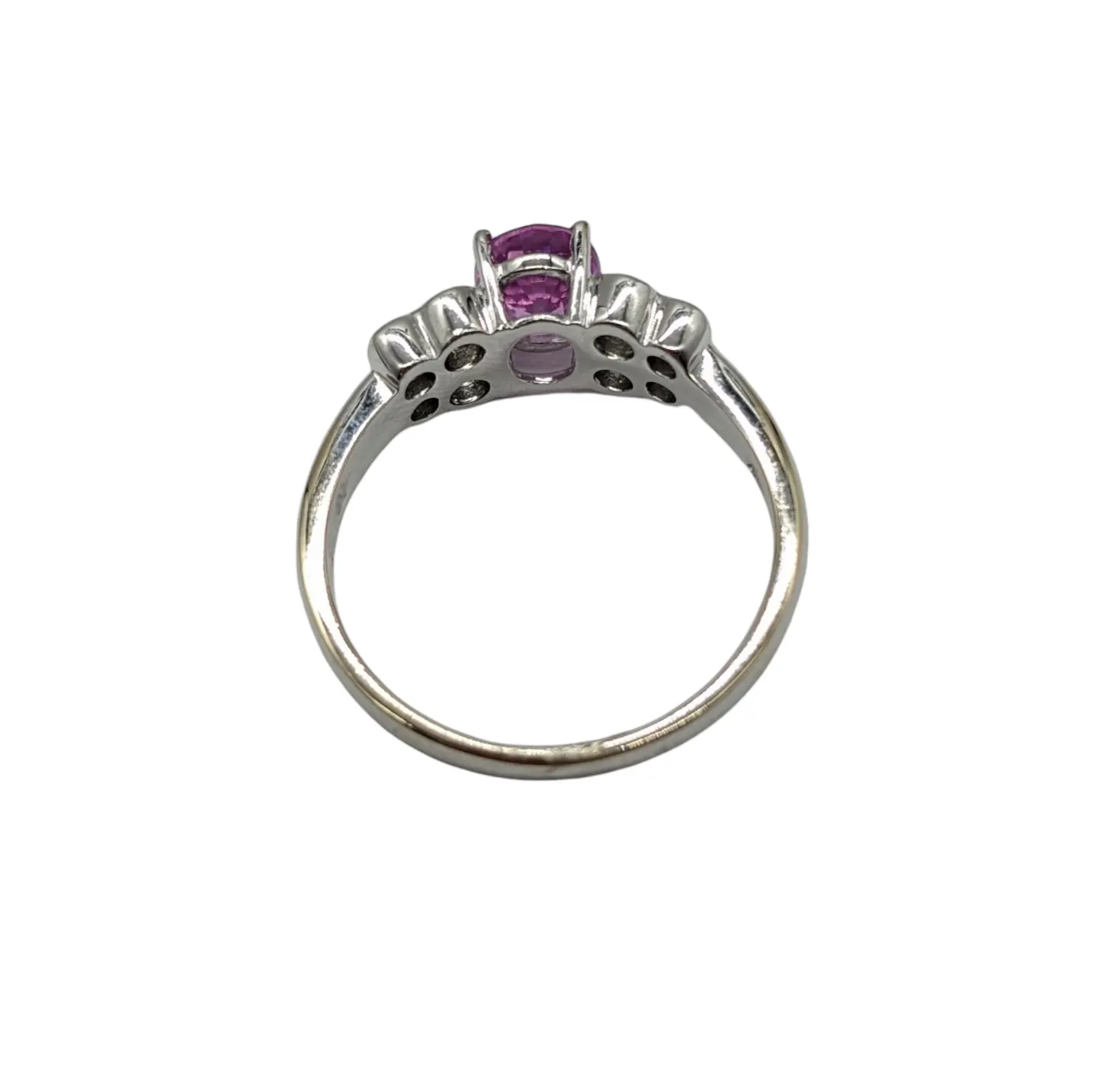 Pink Sapphire and Diamond Fashion Ring