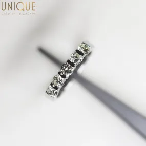 Platinum 5 Stone Diamond Band