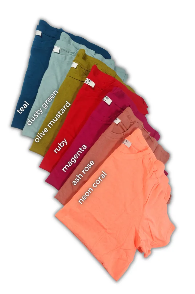 [PLUS] Cotton Short Sleeve Round Neck Tee | 10 Colors