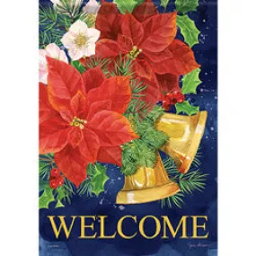 Poinsettia Bells  -  Garden Flag