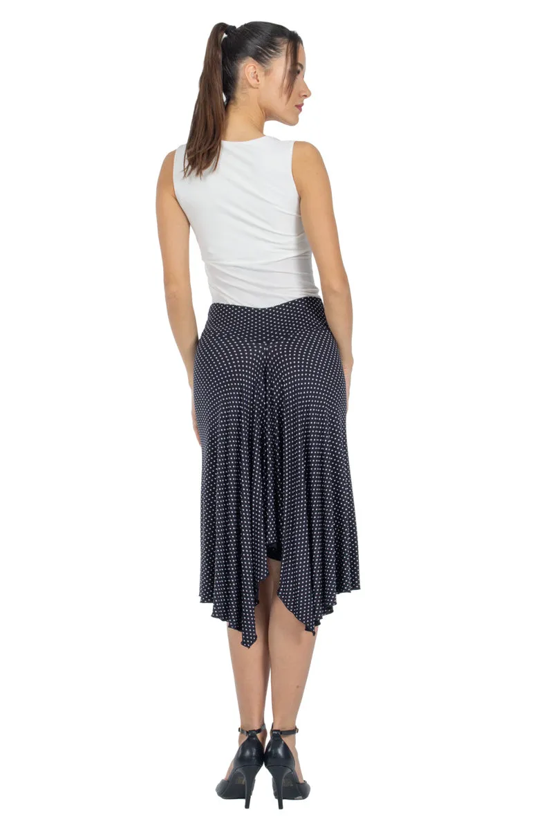 Polka Dot Skirt With Back Movement