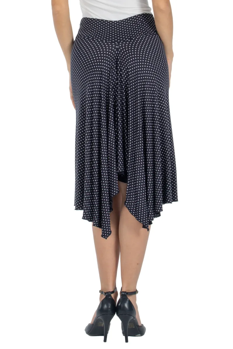 Polka Dot Skirt With Back Movement