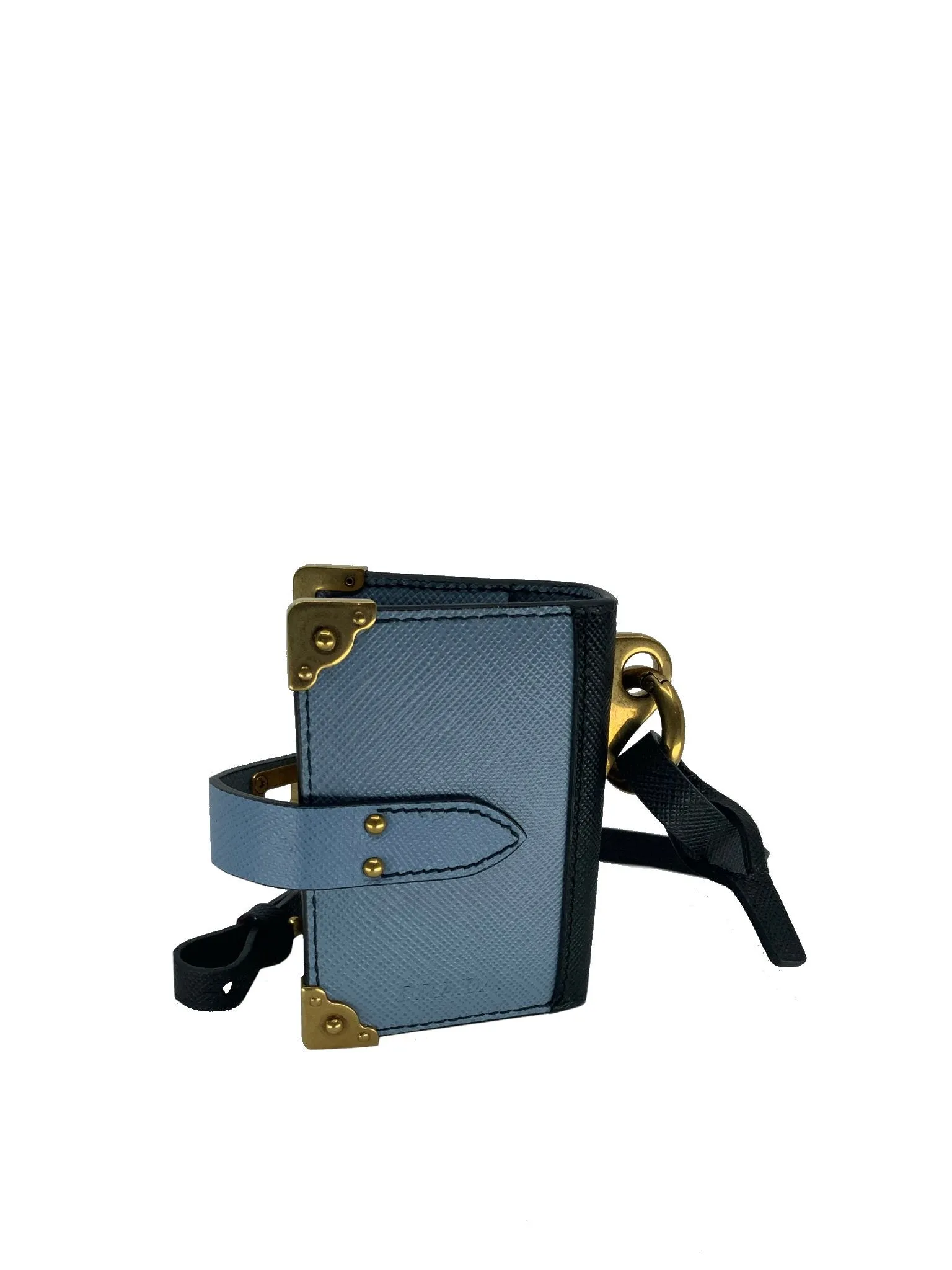 Prada Saffiano Leather Trick Note Book Bag Charm