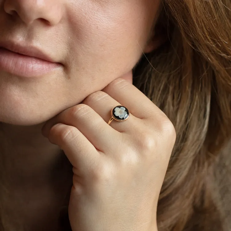 Pressed Flower Ring