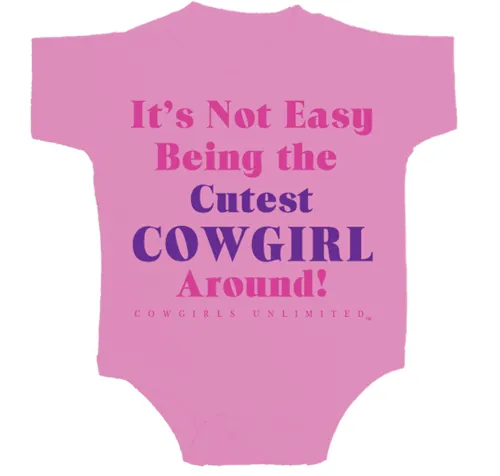 "Cutest Cowgirl Around" Western Creeper/Onsie