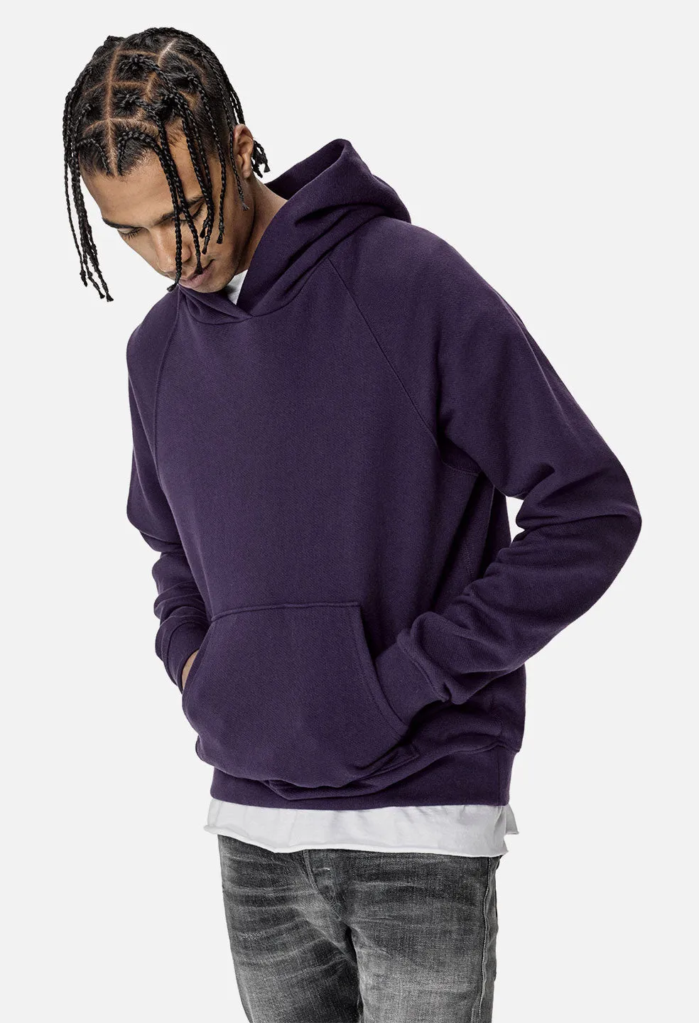 Raglan Hoodie / Purple