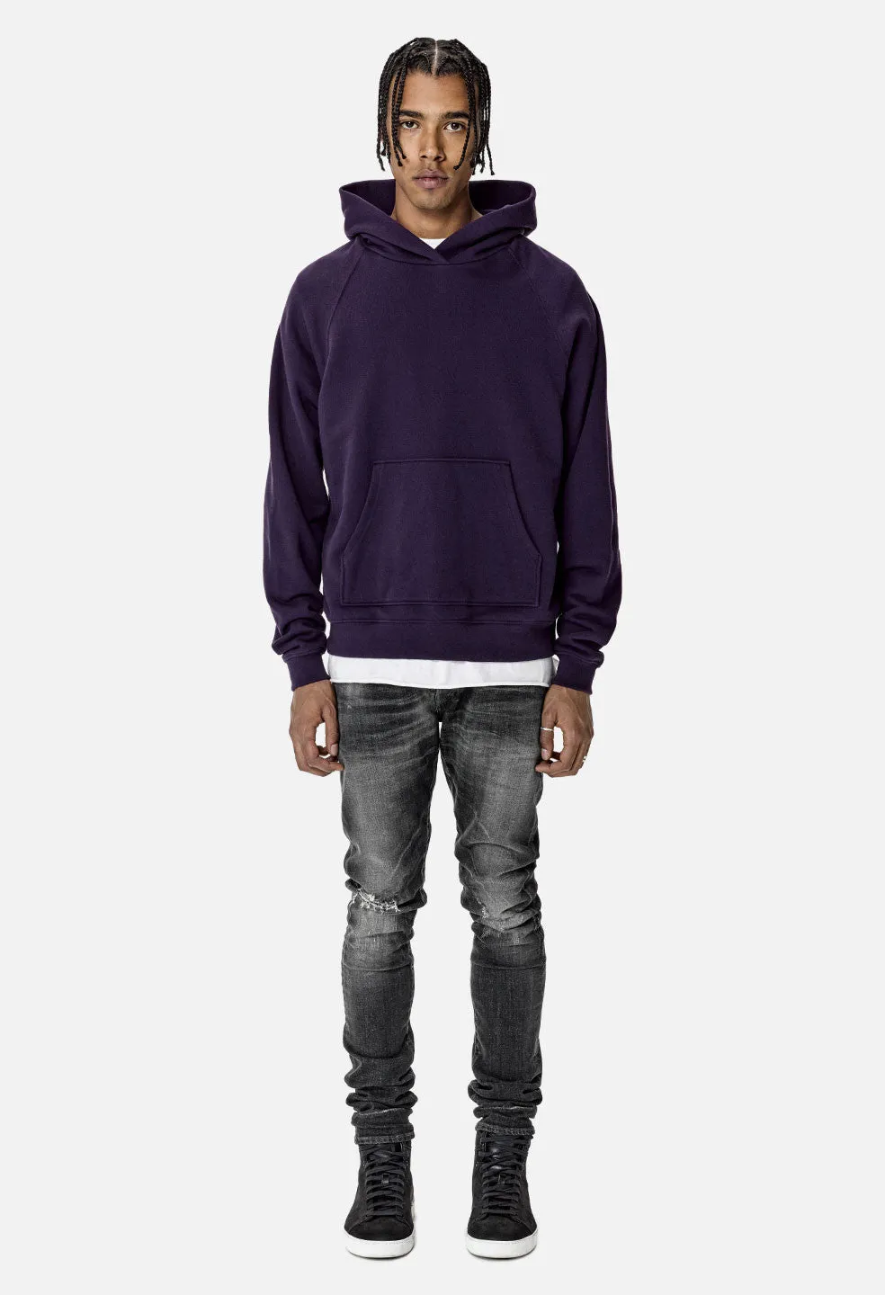 Raglan Hoodie / Purple