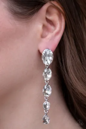 Red Carpet Radiance White Post-Earrings