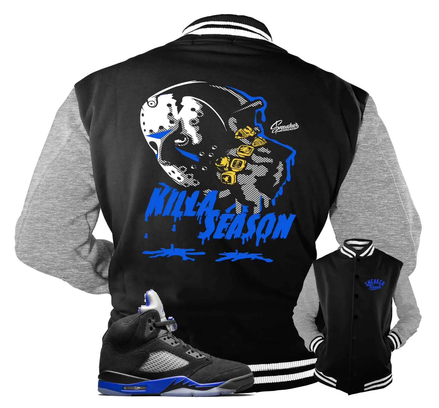 Retro 5 Racer Blue Killa Season Jacket