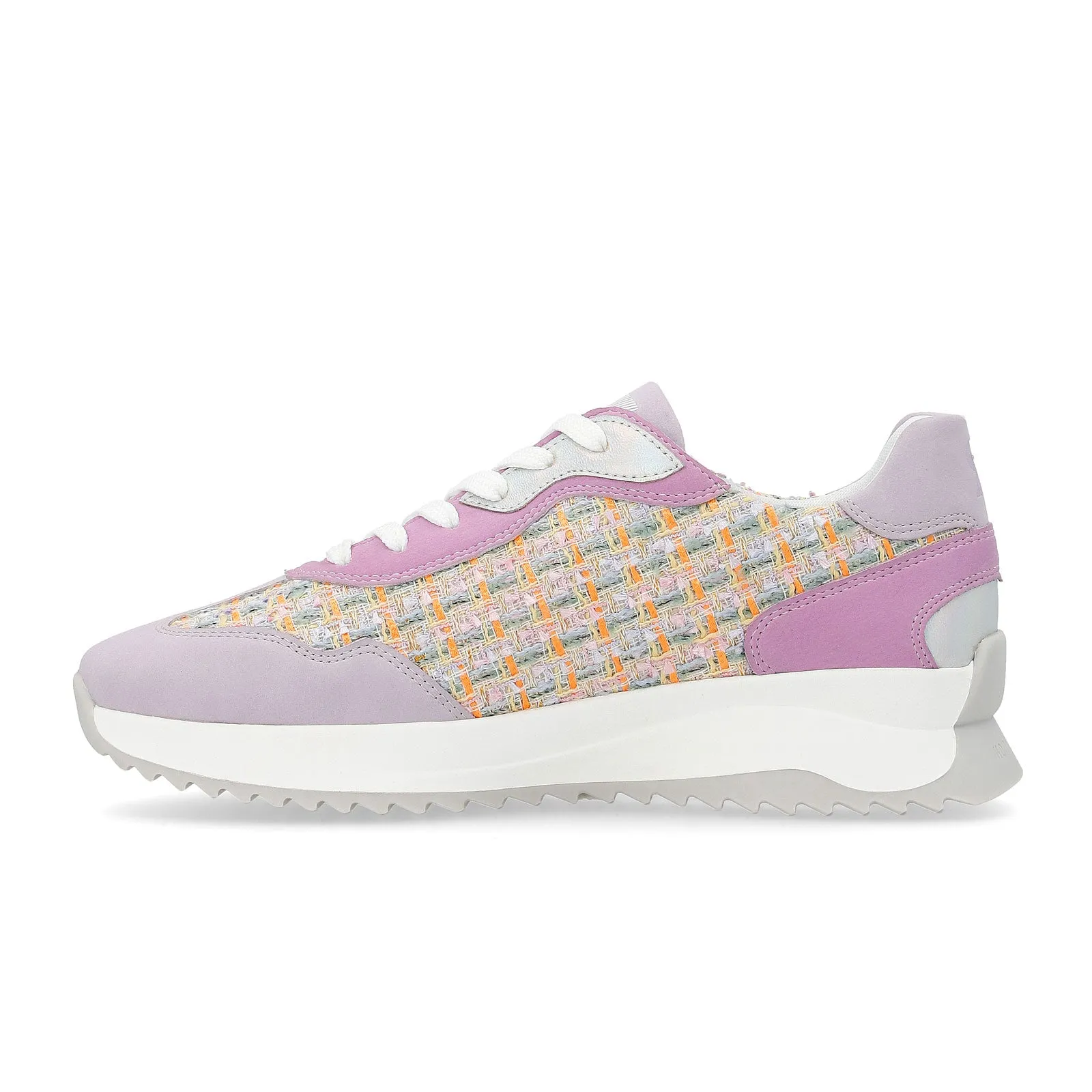 Rieker R-Evolution W1300-90 Dhara Sneaker (Women) - Mauve/Pastel Orange