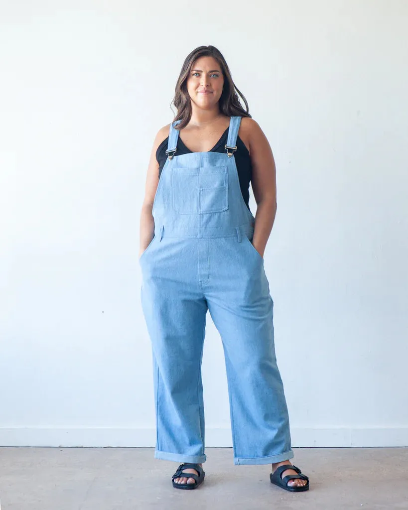 Riley Overalls Sewing Pattern by True Bias | Plus Sizes 14-32