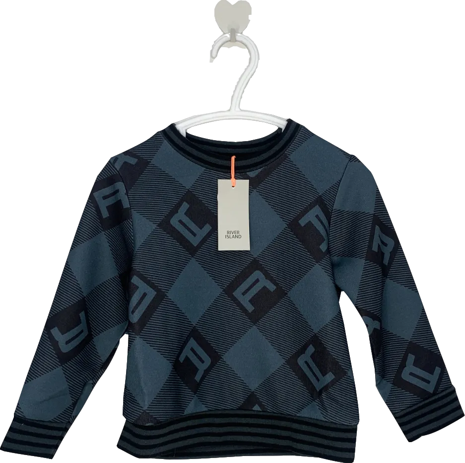 River Island Blue New Renaissance Jumper 12-18 Months