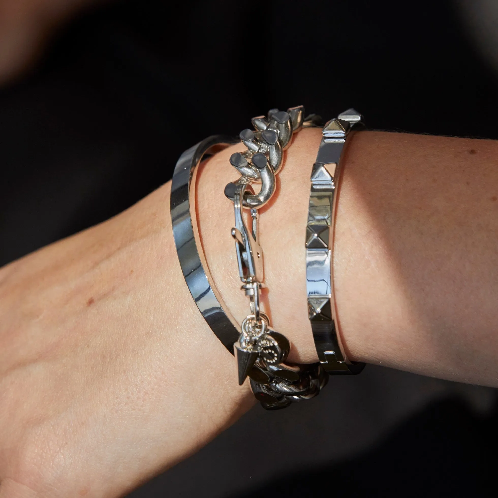 Rock Glam / Bangle / Silver