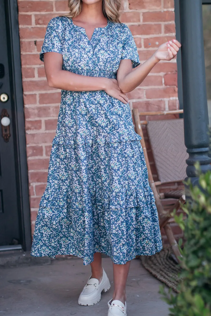 Ruya Blue Midi Dress