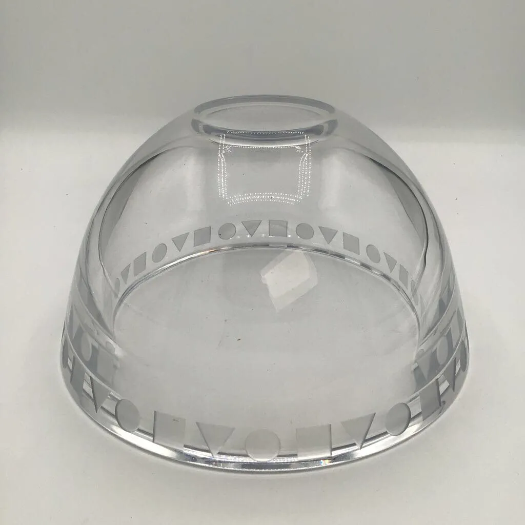 SASAKI WARD BENNETT DESIGNED SENDAI PATTERN CRYSTAL BOWL