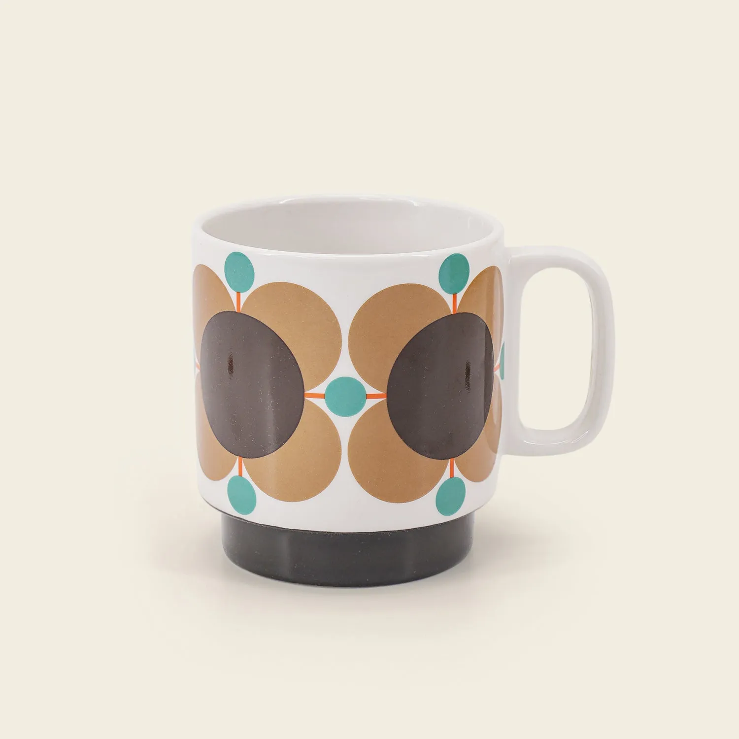 Set 2 Mugs - Atomic Flower Jewel/Latte