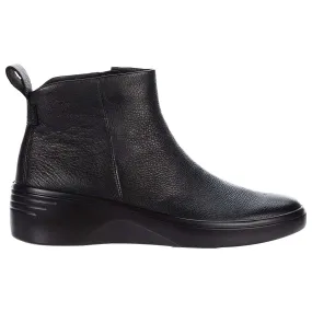 Soft 7 Wedge Leather Women's Zip-Up Ankle Boots