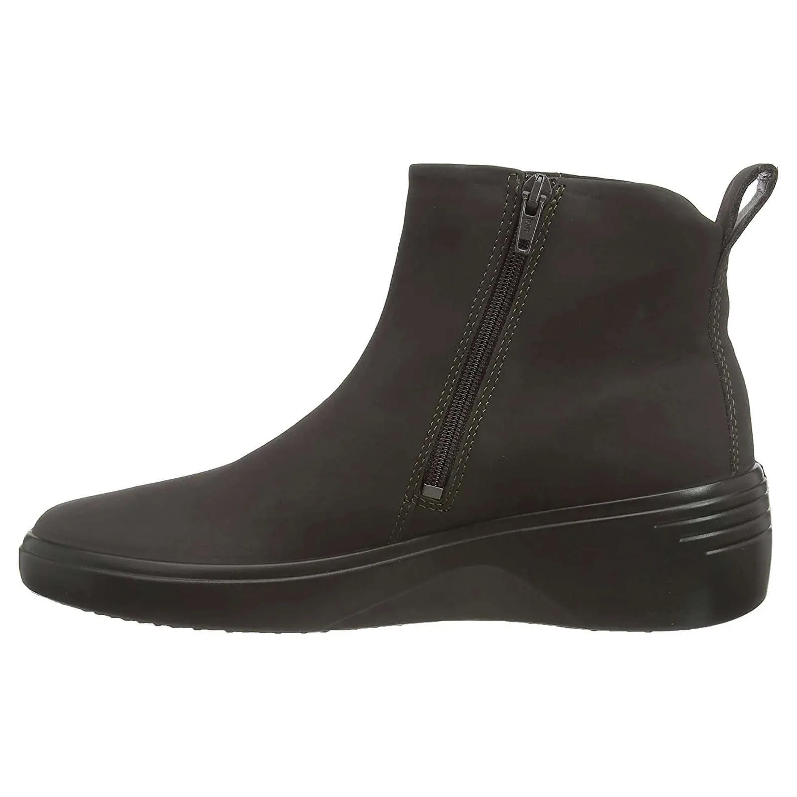 Soft 7 Wedge Leather Women's Zip-Up Ankle Boots