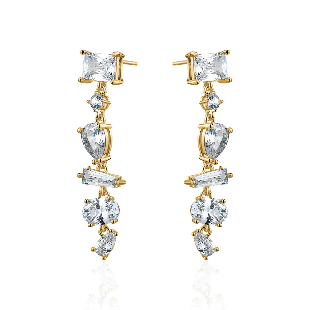 SPECTACULAR DROP CRYSTAL EARRINGS