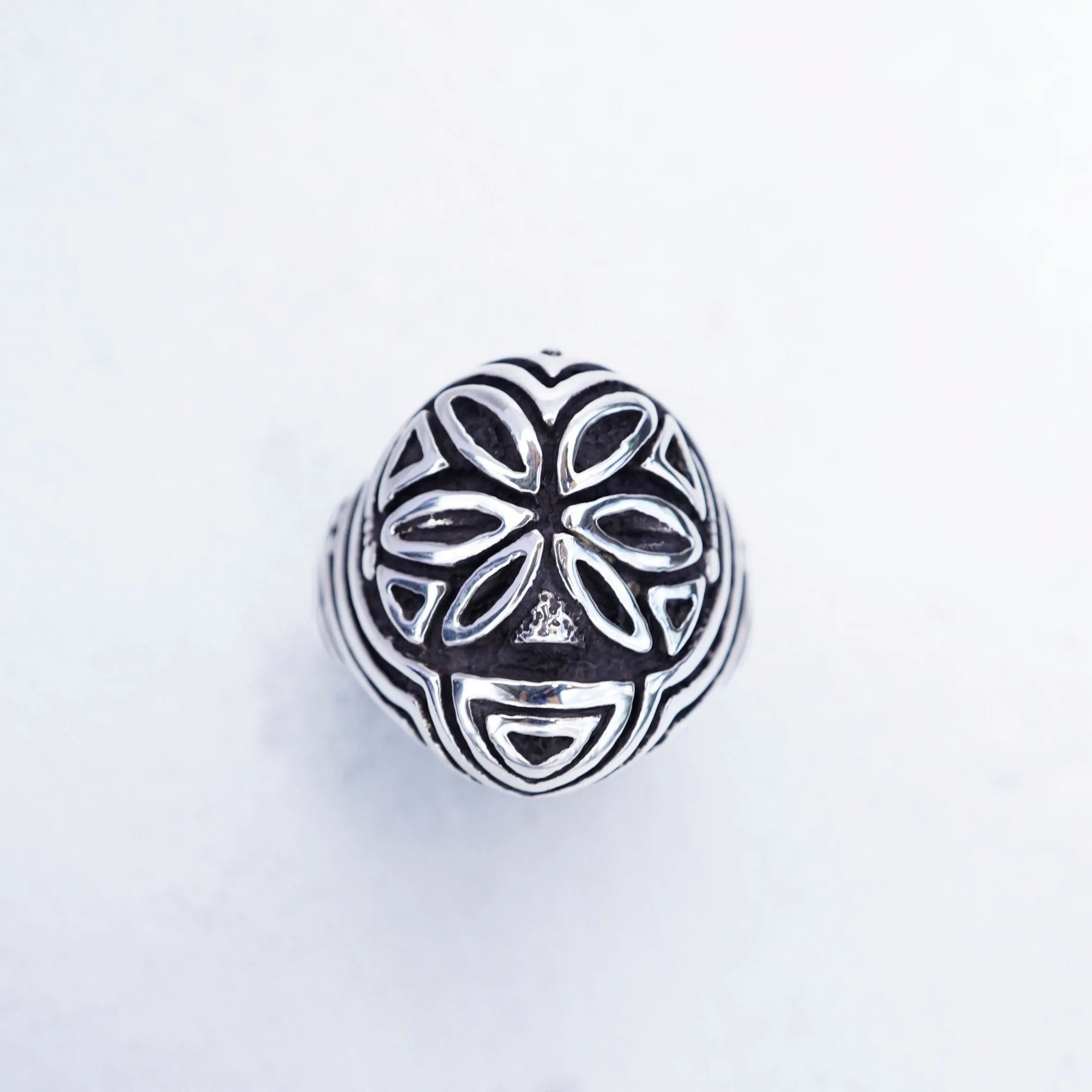 Statement ring FLOWER FACE