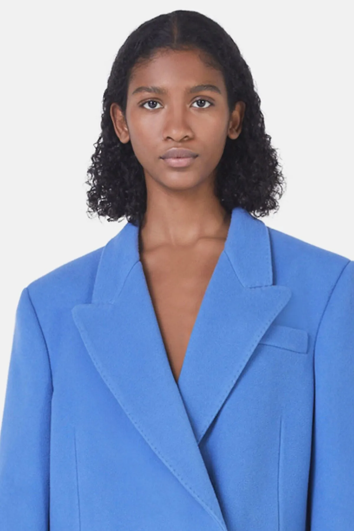 Stella McCartney Double-Breasted Coat - Cornflower Blue