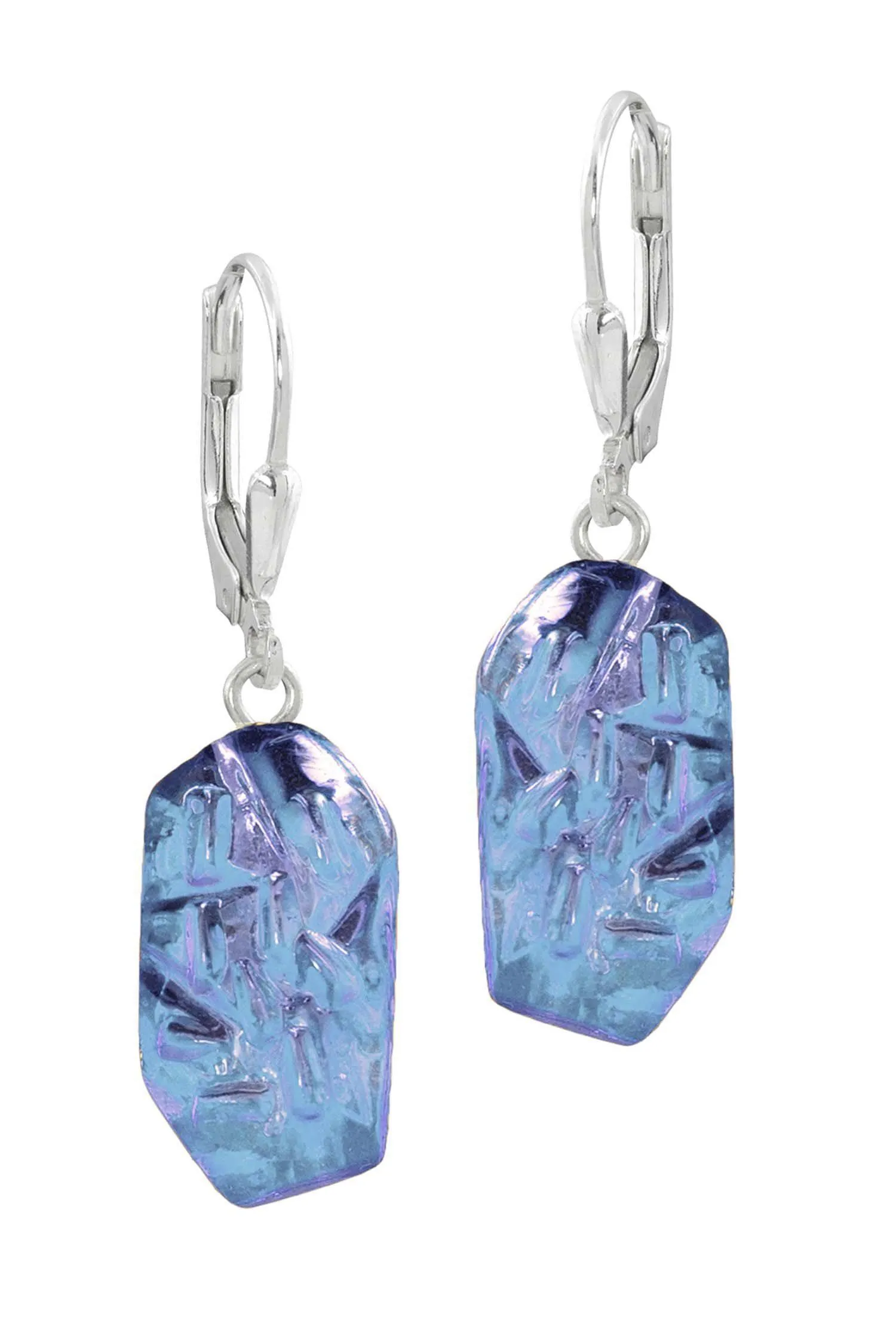 Sterling Silver Rocky Crystal Earrings