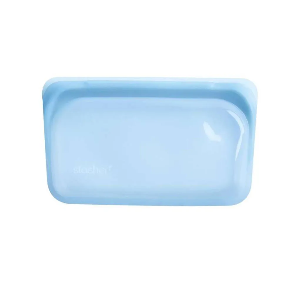 STMK35 BOLSA REUTILIZABLE DE SILICONA PARA SNACK RAINBOW BLUE MARCA STASHER