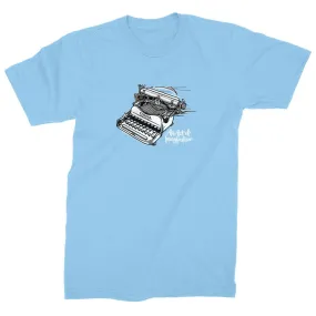 StrangeLove Typewriter Tee Electric Blue