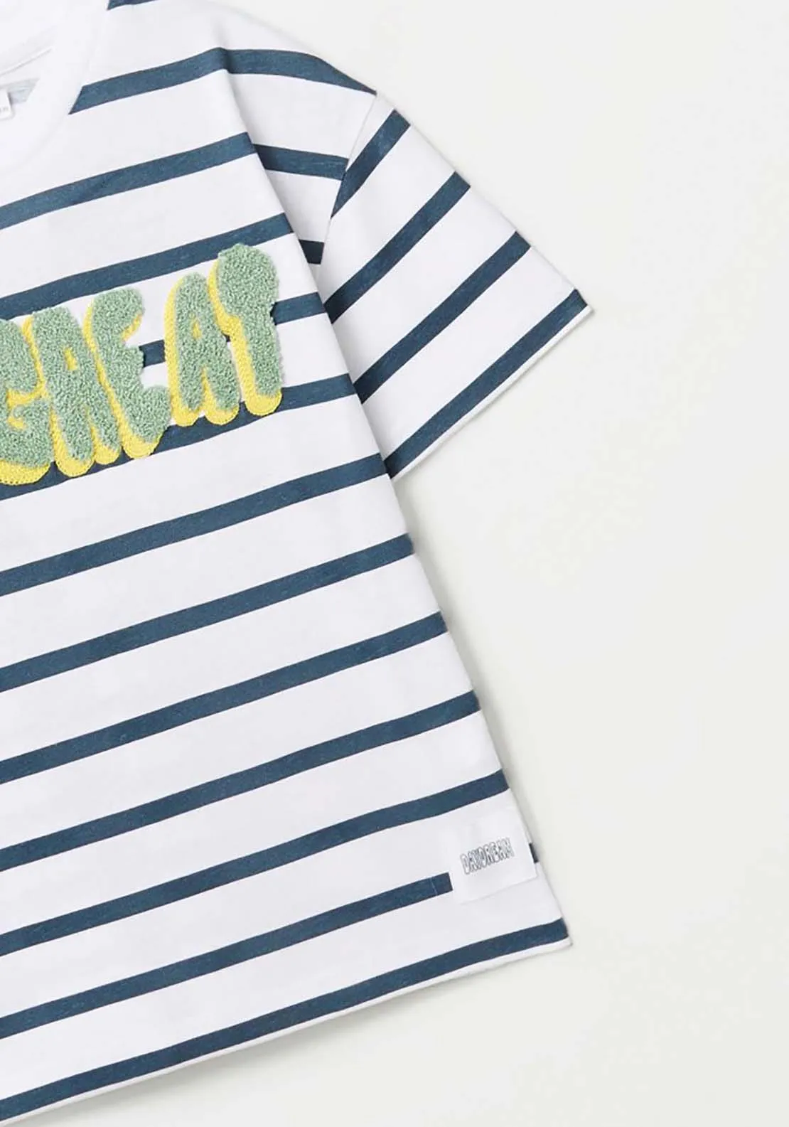 Striped So Great T-Shirt - White